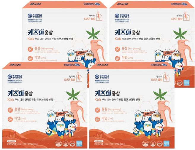 키즈텐 홍삼, 600g, 4개