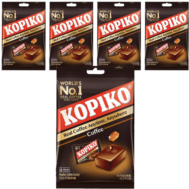 KOPIKO 可比可咖啡糖, 150g, 5袋