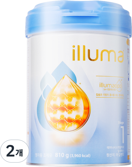 일루마 분유 1단계, 810g, 2개