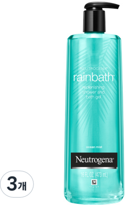 Neutrogena Rainbath 海洋薄霧沐浴乳 純淨水漾香, 473ml, 3個