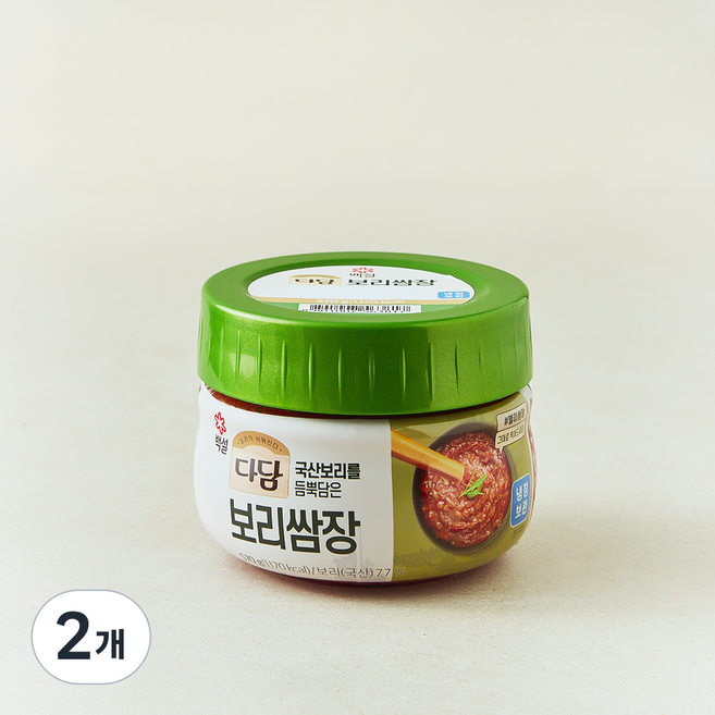 다담 보리쌈장 (냉장), 2개, 570g