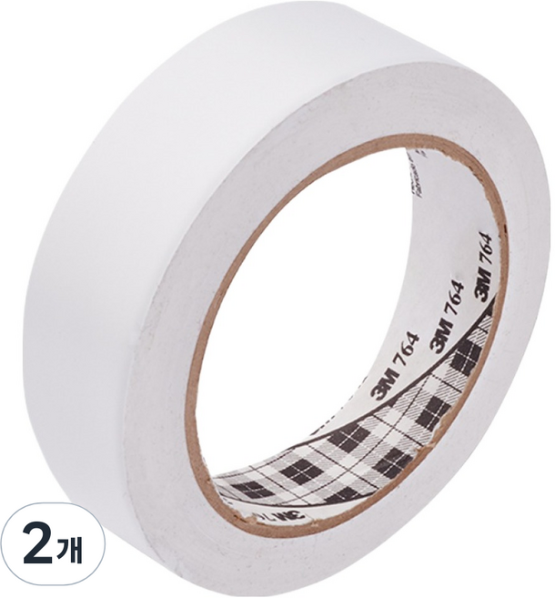 쓰리엠 바닥 라인 테이프 764 화이트 25.4mm x 32.9m, 2개
