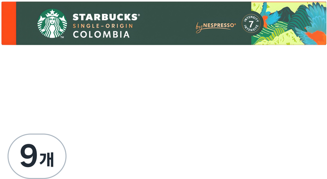 STARBUCKS 星巴克 單一產區哥倫比亞膠囊咖啡, 5.7g, 10入, 9個