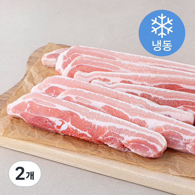 미트코리아 스페인산 삼겹 15mm (냉동), 2.5kg, 2개
