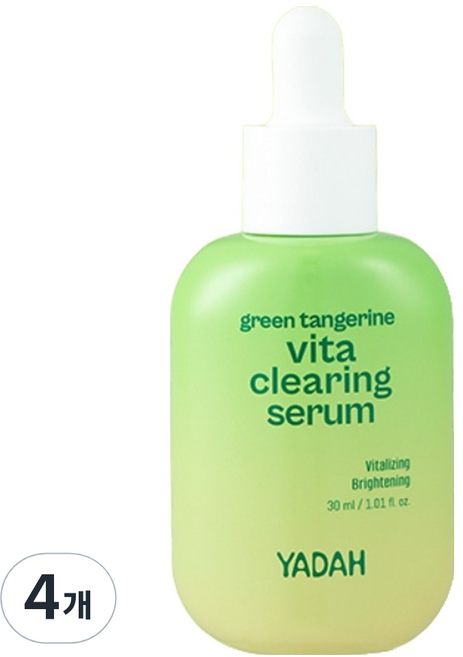 YADAH 青橘維他命淨透精華液, 4個, 30ml