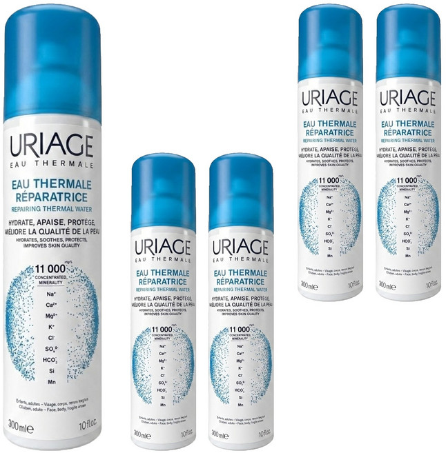 URIAGE 優麗雅 含氧等滲透壓噴霧 2種包裝隨機出貨, 300ml, 5瓶