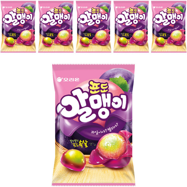 오리온 포도알맹이, 67g, 6개