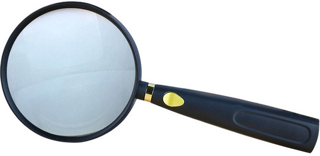 에이팀 휴대용 확대경 돋보기 75mm, 혼합색상, 1개