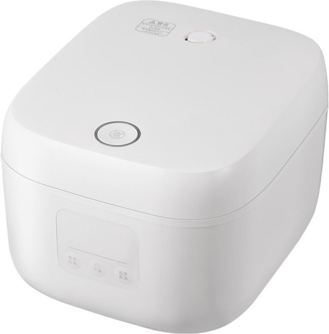 知吾煮 智能電子鍋 1.6L大容量 美國杜邦PTFE不沾塗層, ZCDQ071, 白色