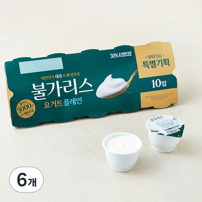 불가리스 플레인 요거트, 85g, 60개