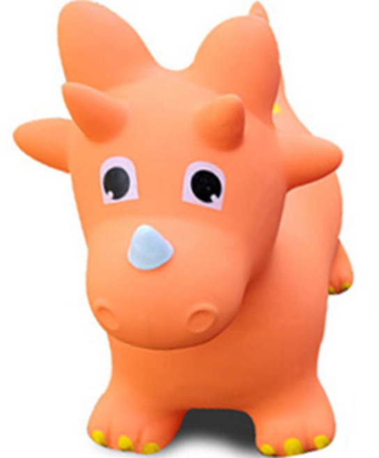 반석스포츠 동물형 통통볼 공룡, 주황색, 1개