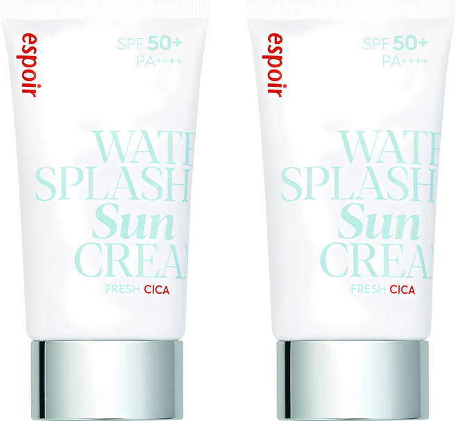 에스쁘아 워터 스플래쉬 선크림 프레쉬 시카 SPF50+ PA++++, 60ml, 2개