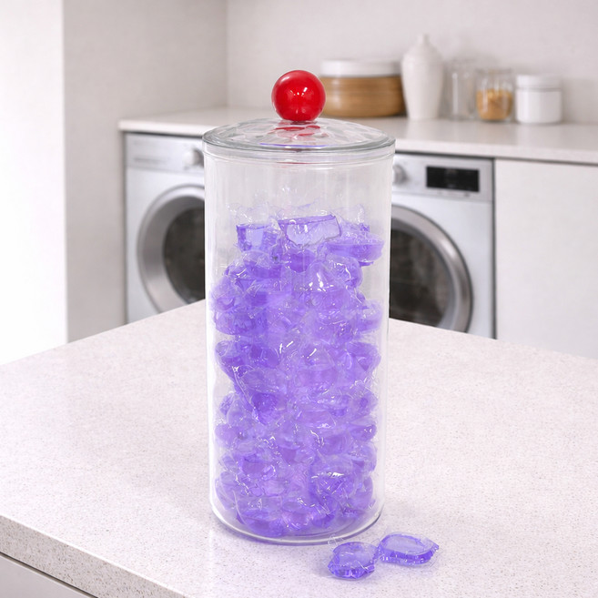 주앤지 다용도 수납통 2.6L, 컬러볼, 1개