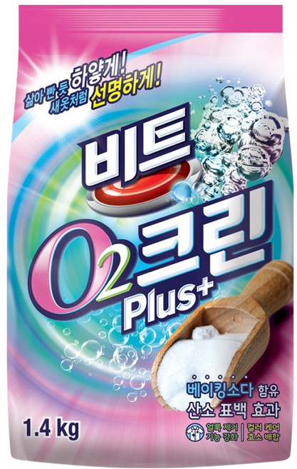 비트 O2크린 플러스 표백제, 1.4kg, 1개