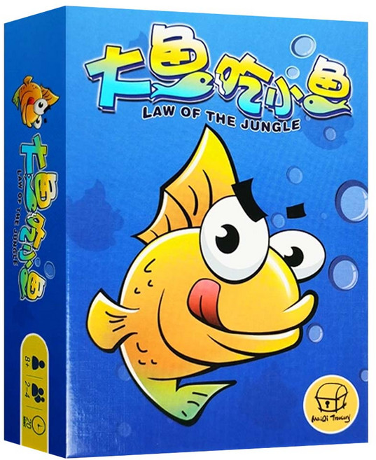 麥啟寶庫 百遊 大魚吃小魚紙牌桌遊, 1盒