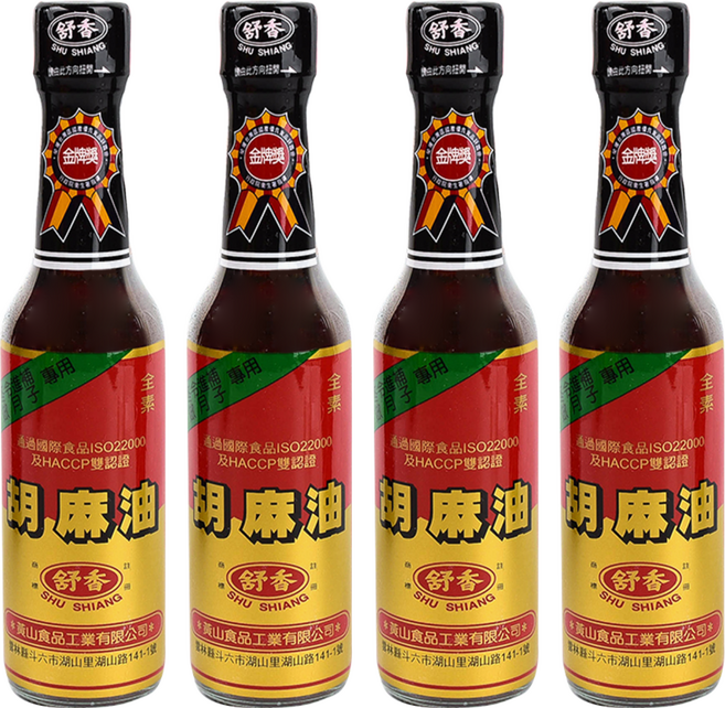 舒香 胡麻油, 220ml, 4瓶