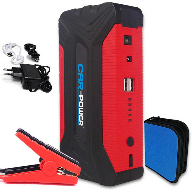 카파워 점프스타터 12V CP-29 + 보관케이스 + 점프 케이블, 1개, 12000mAh