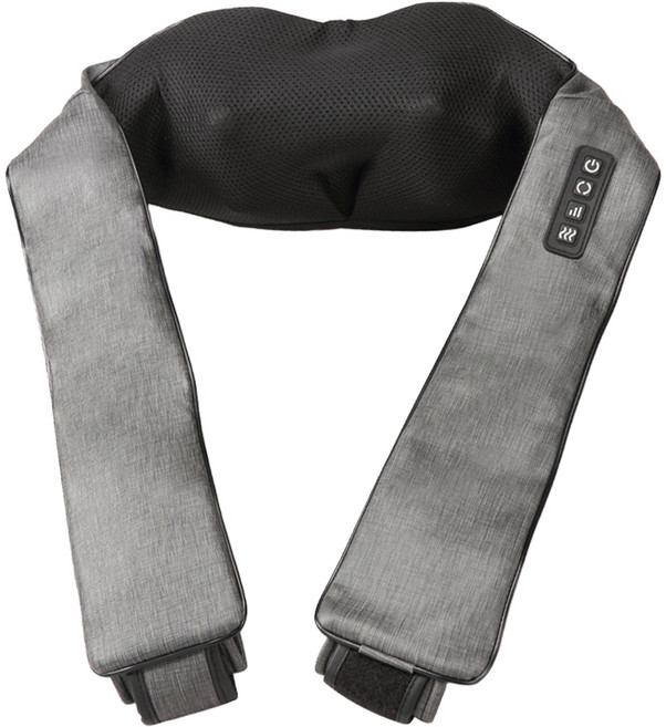 FUJI 按摩椅 無線肩頸揉捏按摩器 1.6kg, FG-510, 灰色