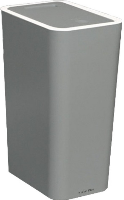 마켓플랜 심플라인 대용량 원터치 쓰레기통, 그레이