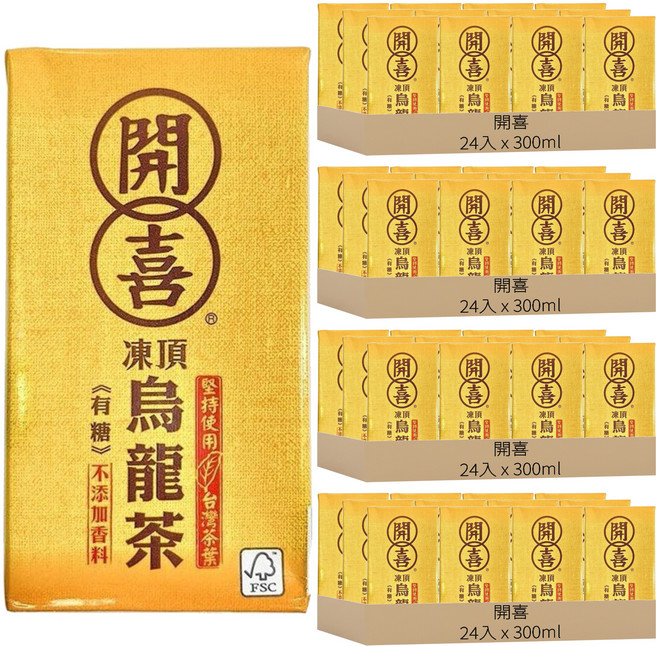 開喜 烏龍茶, 300ml, 96入