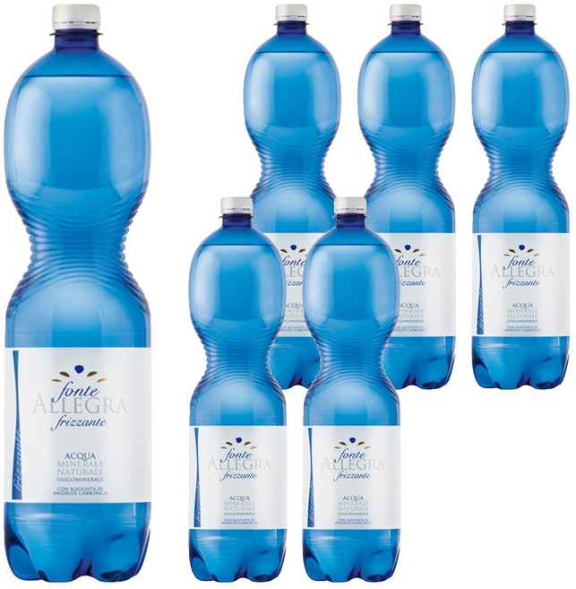 FONTE ALLEGRA 亞莉佳 氣泡礦泉水, 1.5L, 6瓶