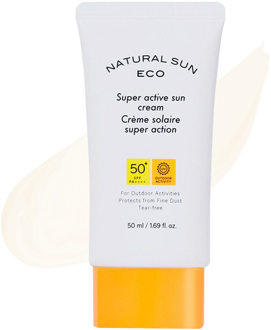 더페이스샵 내추럴 선 에코 슈퍼 액티브 선크림 기획세트 SPF50+ PA++++, 50ml, 1개