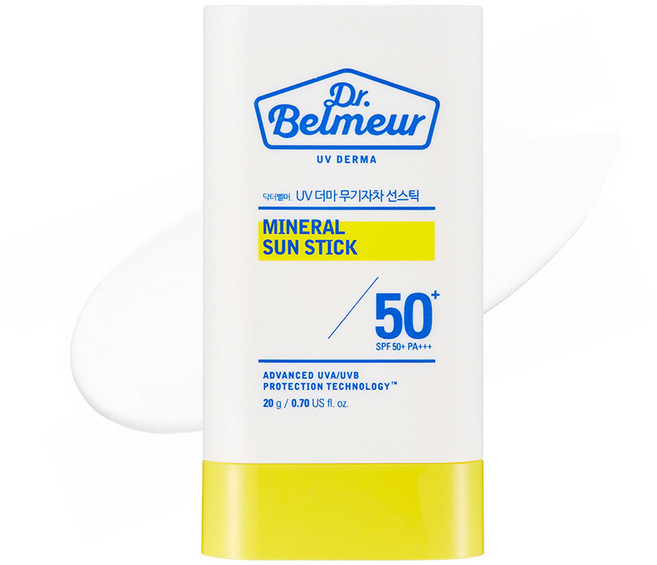 닥터벨머 UV 더마 무기자차 선스틱 SPF50+ PA+++, 20g, 1개