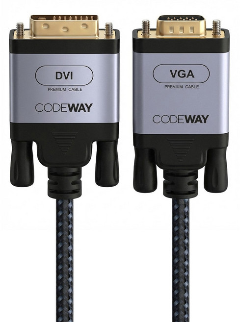 CODEWAY VGA公 to VGA公 影音螢幕傳輸線, 1條, 1.5m