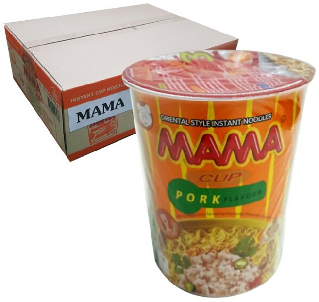 MAMA 豬肉風味杯麵 70g, 12入