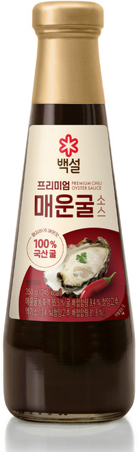백설 프리미엄 매운굴 소스, 350g, 1개