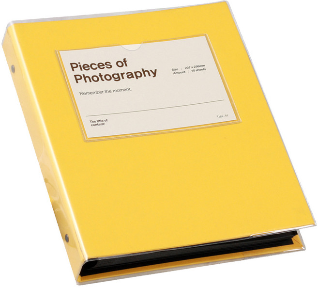 토비메모리 바인더형 비비드 앨범, 앨범(옐로우), 내지(백지), 25매
