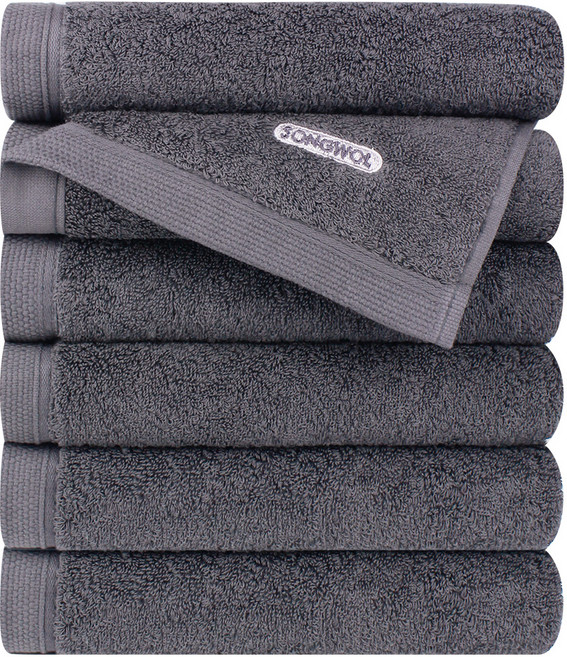 송월타월 컴포트 그라운드 200g 40수 면사, 그레이, 6개