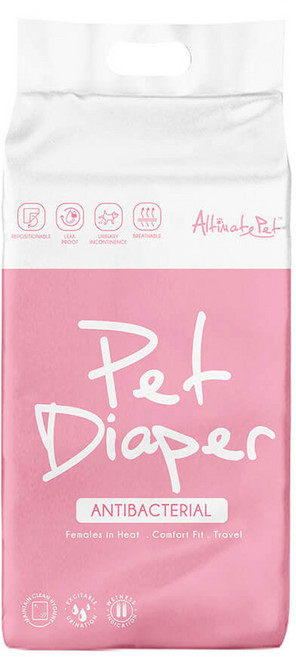 Altimate Pet 粉安心生理褲 卓越吸收力 防止滲漏 抗菌, XS, 20片, 1包