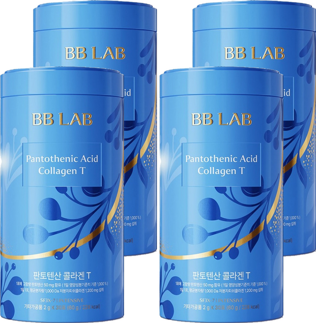 BB LAB 科研 泛酸膠原蛋白粉T隨身包, 30條, 4罐