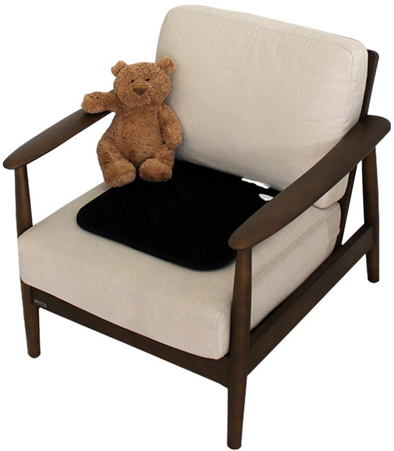 휴라이즈 더후끈 극세사 논슬립 전기방석 DHB-1024, 블랙, 1인용(45 x 45 x 5 cm)