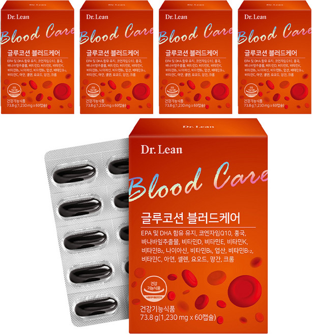 닥터린 글루코션 블러드케어 73.8g, 60정, 5개