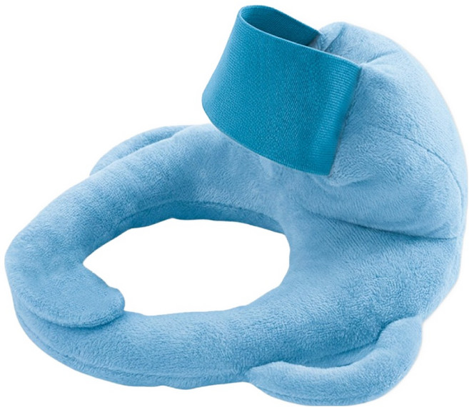 OhBabyLying 讓寶寶躺躺 餵奶枕 絨毛款, 藍色