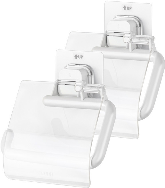 디허브 밀착패드 휴지걸이 R 커버형, 혼합색상, 2개