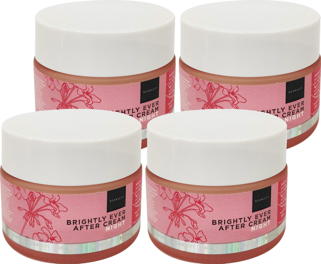 SCARLETT Whitening 亮白潤澤晚霜, 20g, 4罐