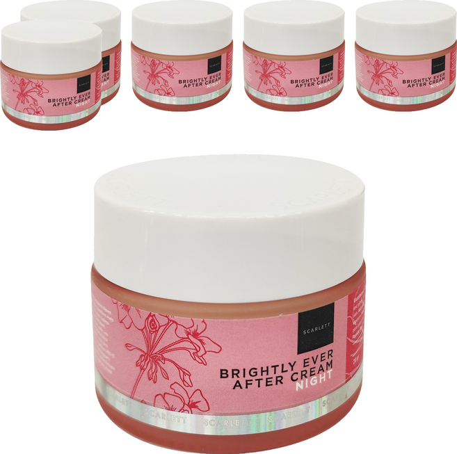 SCARLETT Whitening 亮白潤澤晚霜, 20g, 6罐