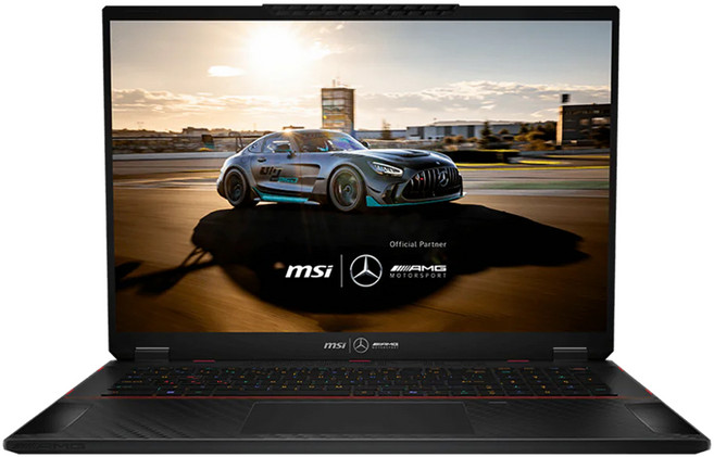 msi 微星 Stealth 18 MercedesAMG 電競筆電 18吋 U9 185H RTX4080 12GB UHD+ 120Hz, 黑色, 2TB, 64GB, WIN11 Pro, A1VHG-043TW
