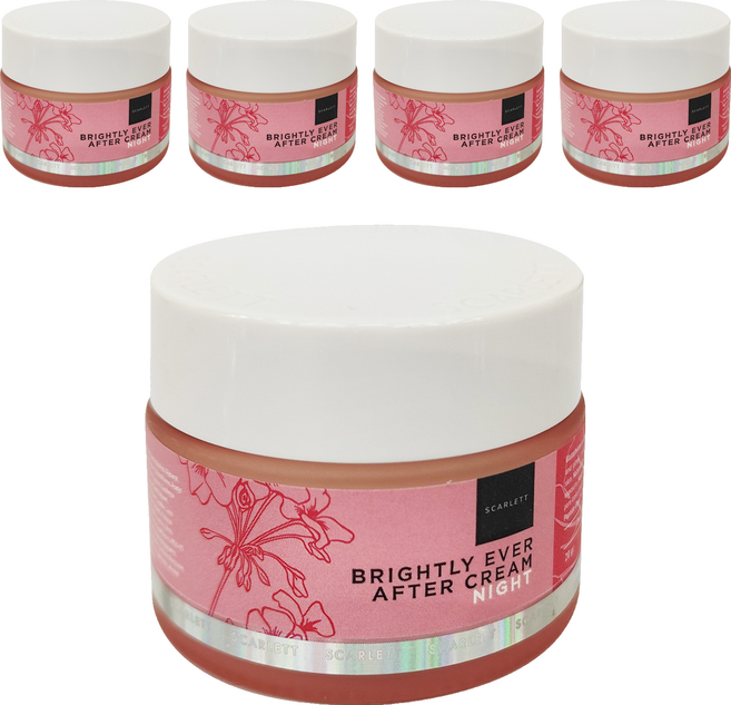 SCARLETT Whitening 亮白潤澤晚霜, 20g, 5罐