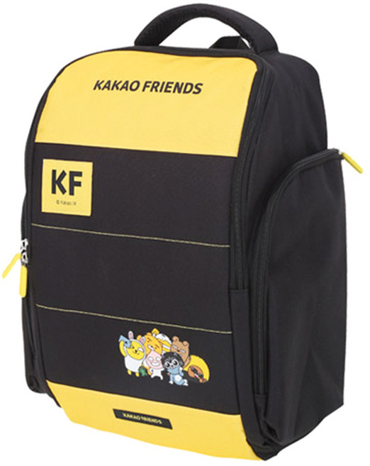 킹카스포츠 카카오프렌즈 인라인 백팩 옥스포드 고급 방수원단, BLACK, 1개