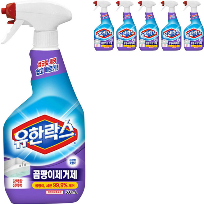 유한락스 곰팡이제거제, 500ml, 6개