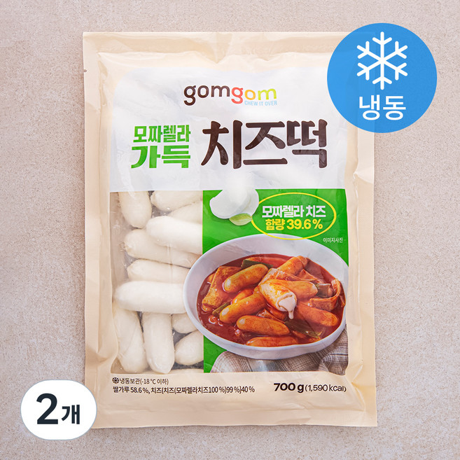 곰곰 모짜렐라 가득 치즈떡 (냉동), 700g, 1개입, 2개