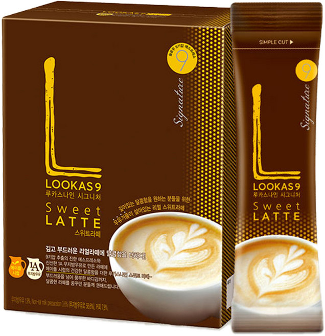 루카스나인 스위트 라떼 커피믹스, 16.7g, 30개입, 1개