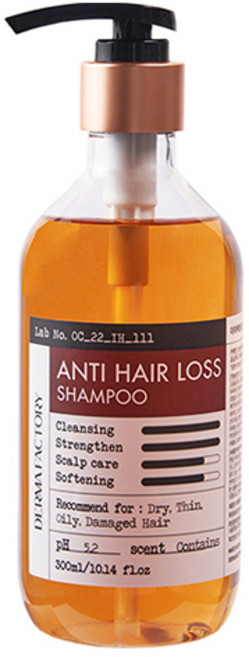 DermaFactory 啤酒酵母抗落髮洗髮精, 300ml, 1個