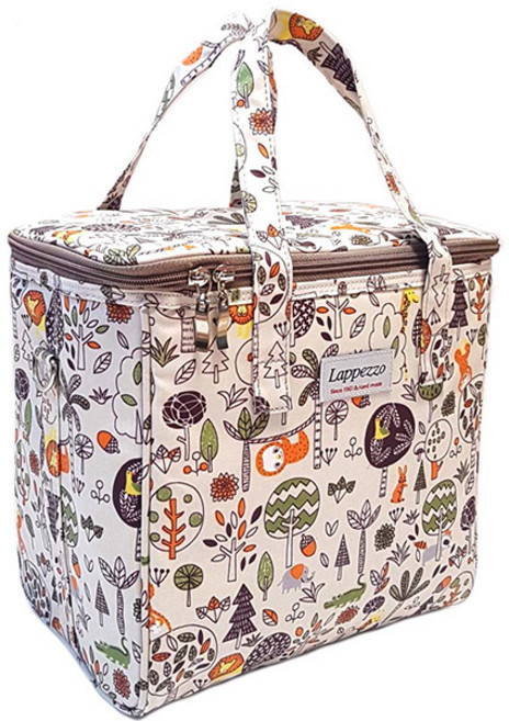 lapezzo 보온보냉 가방 + 어깨끈, 동물원화이트, 1개