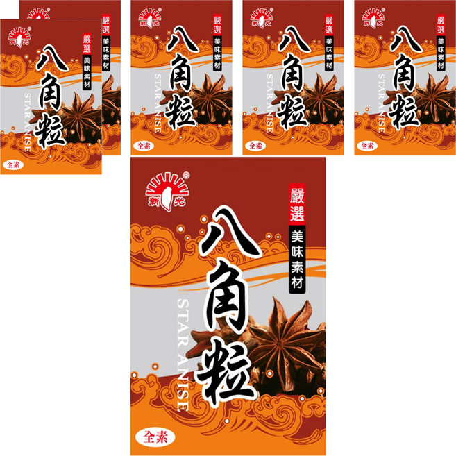 新光洋菜 大紅八角粒, 6包, 12g