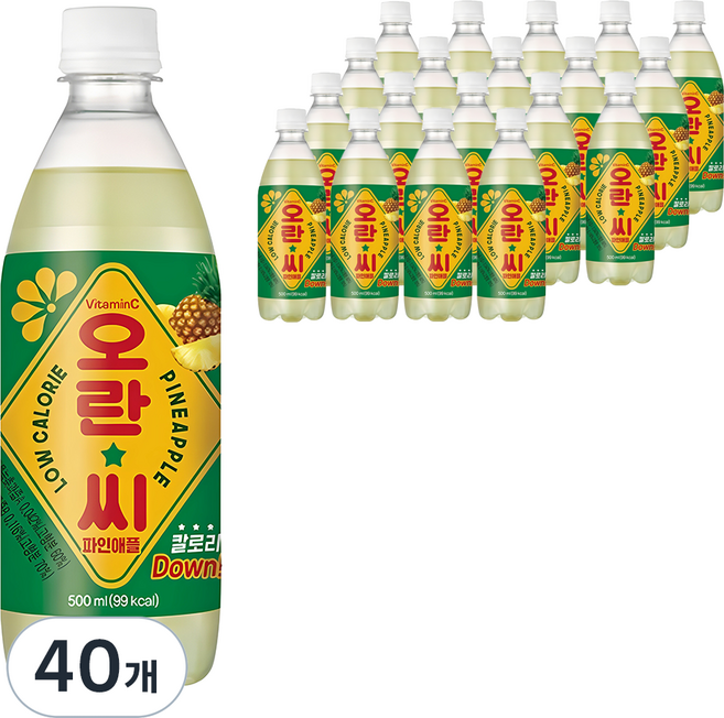 오란씨 파인애플, 500ml, 40개